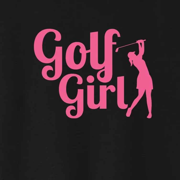 Golf Player Golf Lover Gift For Mother's Day Women's Crop Top Tee