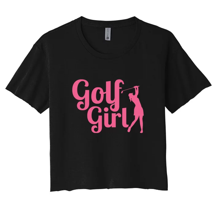 Golf Player Golf Lover Gift For Mother's Day Women's Crop Top Tee