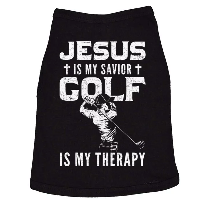 Golf Player Golfer Funny Christian Quotes Gift Doggie Tank