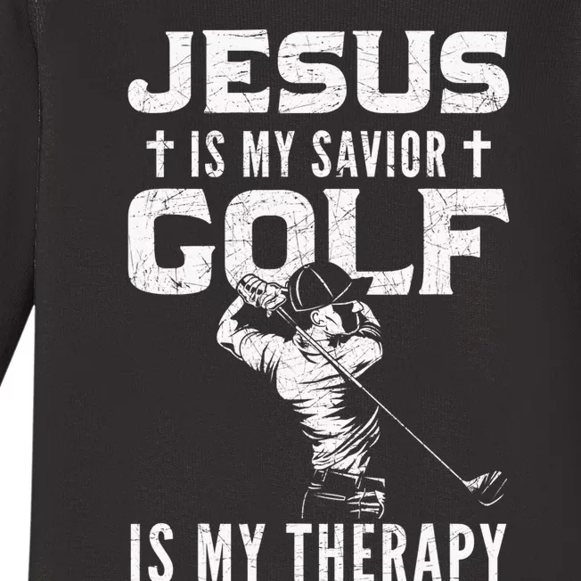 Golf Player Golfer Funny Christian Quotes Gift Baby Long Sleeve Bodysuit