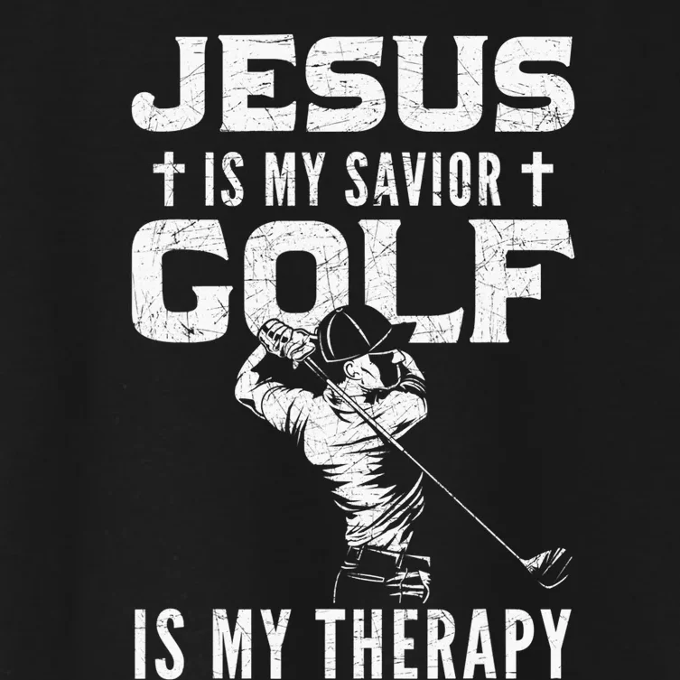 Golf Player Golfer Funny Christian Quotes Gift Women's Crop Top Tee