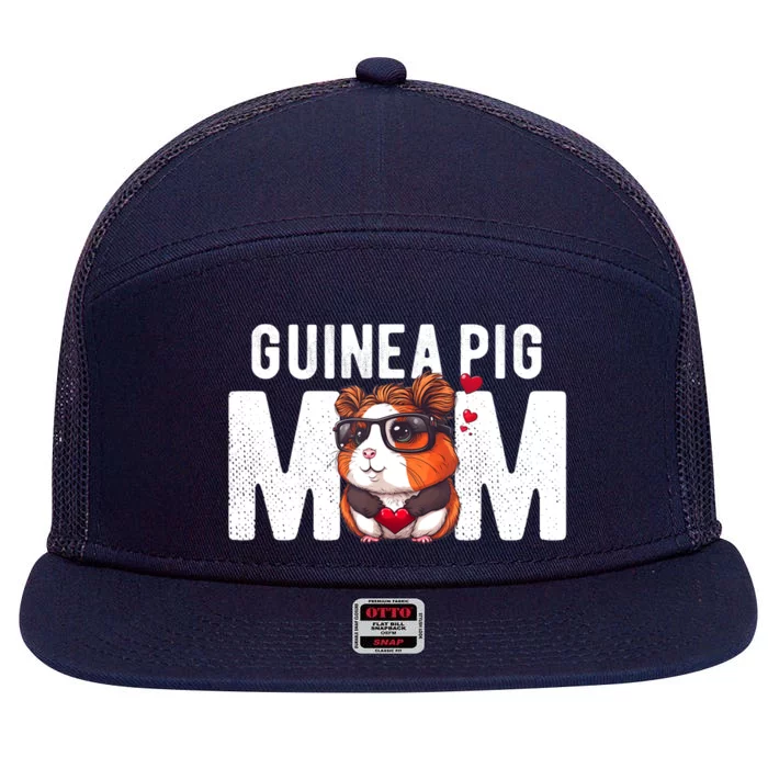 Guinea Pig Guinea Pig Mom Girl Furry Potato Funny 7 Panel Mesh Trucker Snapback Hat