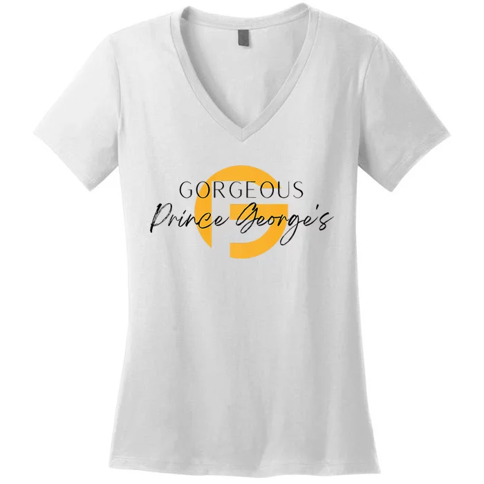 Gorgeous Prince Georges Women's V-Neck T-Shirt