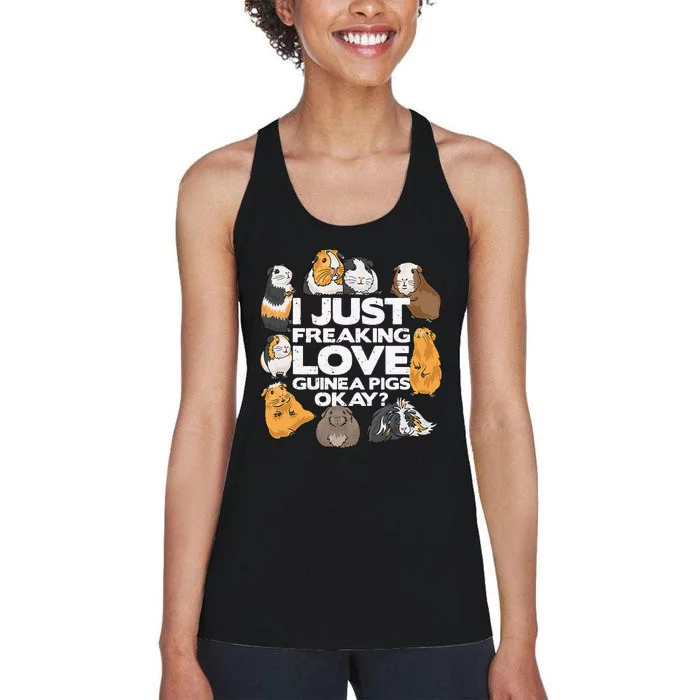 Guinea Pig Guinea Pig Lover Tee Funny Guinea Pig Women's Racerback Tank