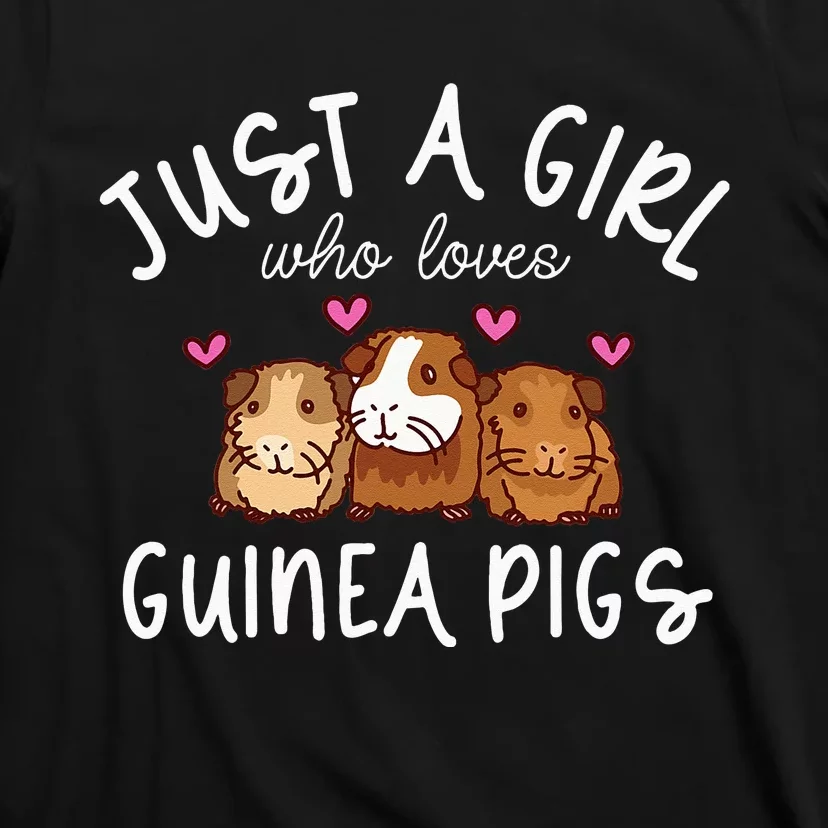 Guinea Pig Girl Who Loves Guinea Pigs Cute Guinea Pig T-Shirt