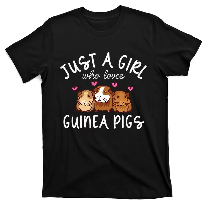 Guinea Pig Girl Who Loves Guinea Pigs Cute Guinea Pig T-Shirt