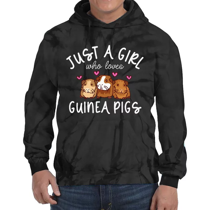 Guinea Pig Girl Who Loves Guinea Pigs Cute Guinea Pig Tie Dye Hoodie