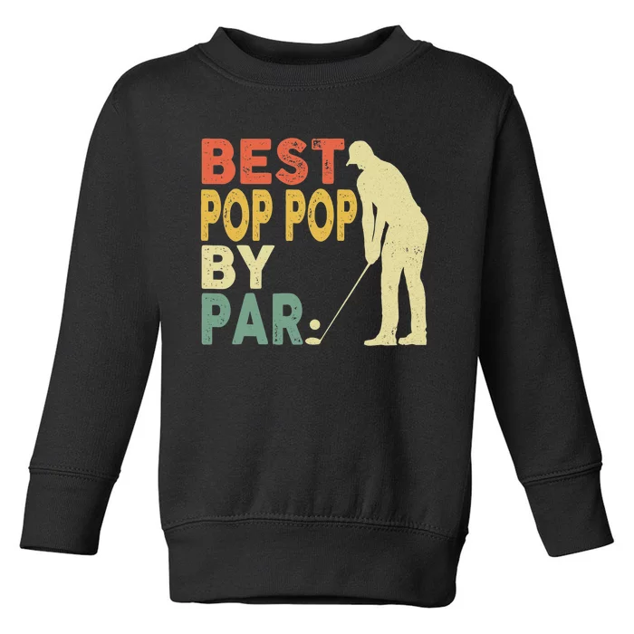 Golf Player Gifts Funny Golfer Retro Vintage Style Coach Toddler Sweatshirt