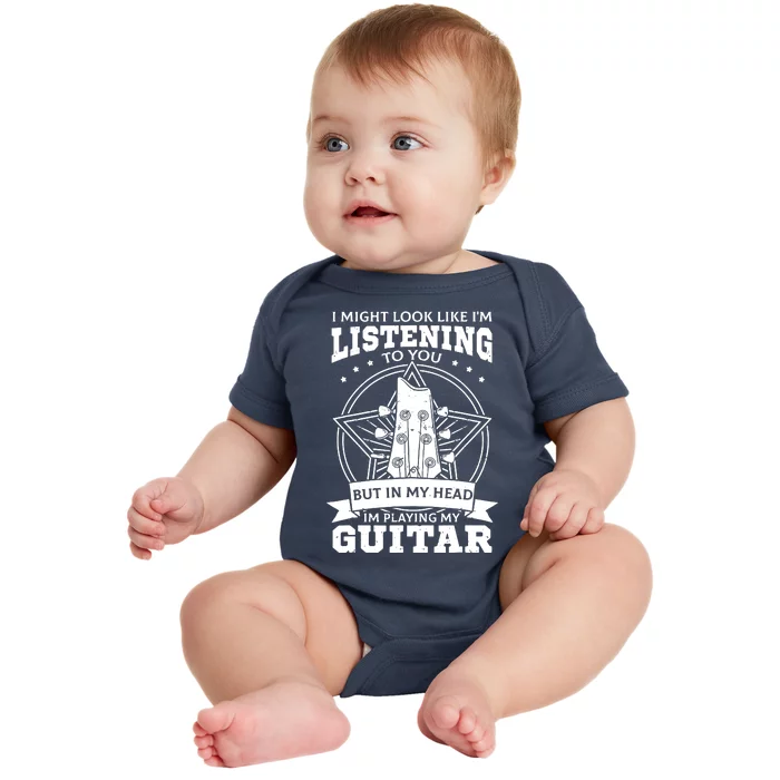 Guitar Player Guitarist Musicians Songwriters Baby Bodysuit