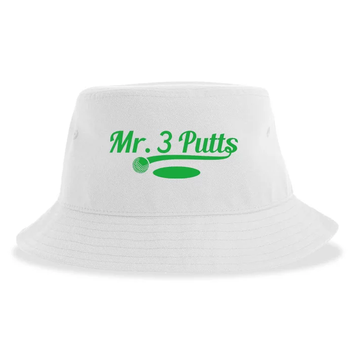 Golf Putter Golfing Loser 3 Putts Suck Golf Ball Sustainable Bucket Hat