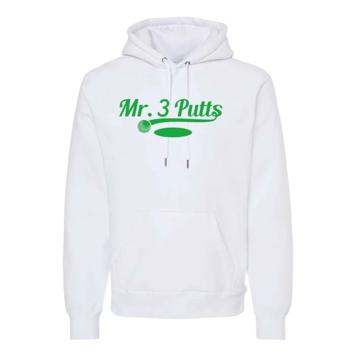 Golf Putter Golfing Loser 3 Putts Suck Golf Ball Premium Hoodie