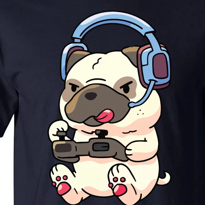 Gamer Pug Gaming Pugs Video Game Gift Tall T-Shirt