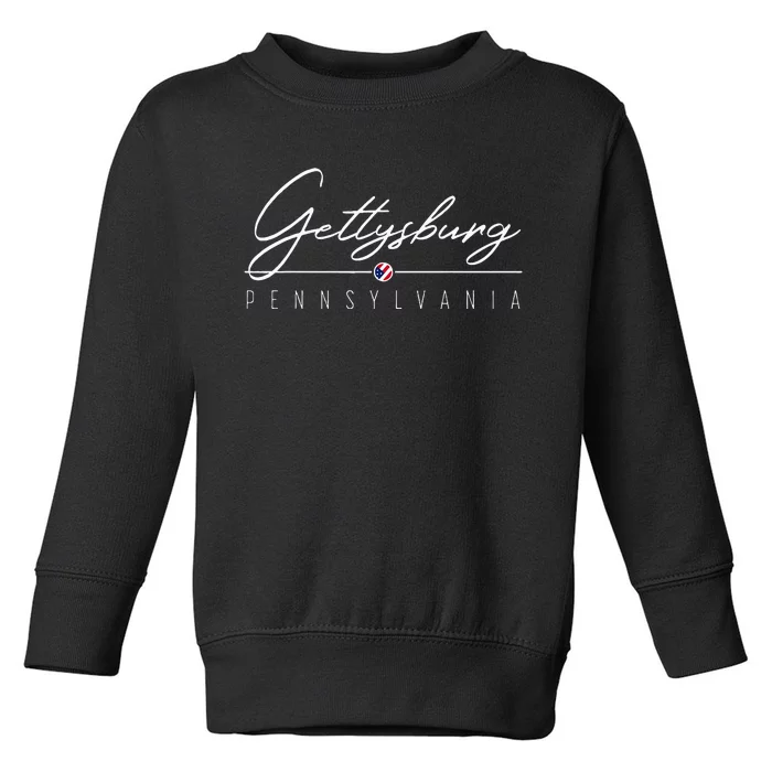 Gettysburg PA Toddler Sweatshirt