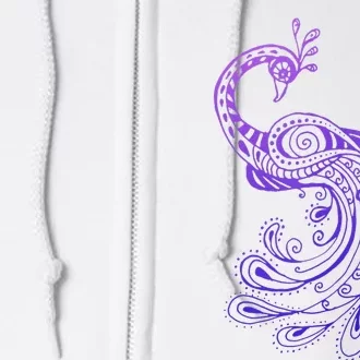 Galaxy Peacock Full Zip Hoodie