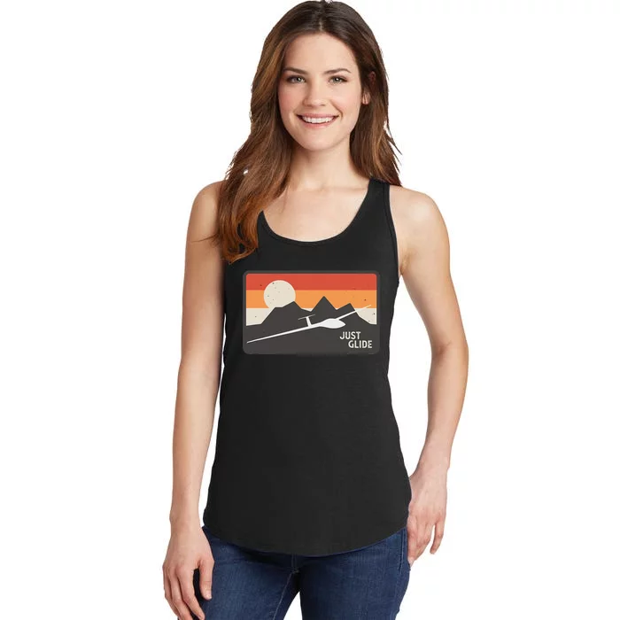 Glider Pilot Gliding Soaring Plane Ladies Essential Tank