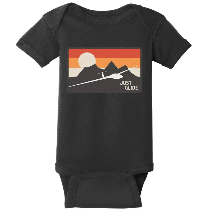 Glider Pilot Gliding Soaring Plane Baby Bodysuit