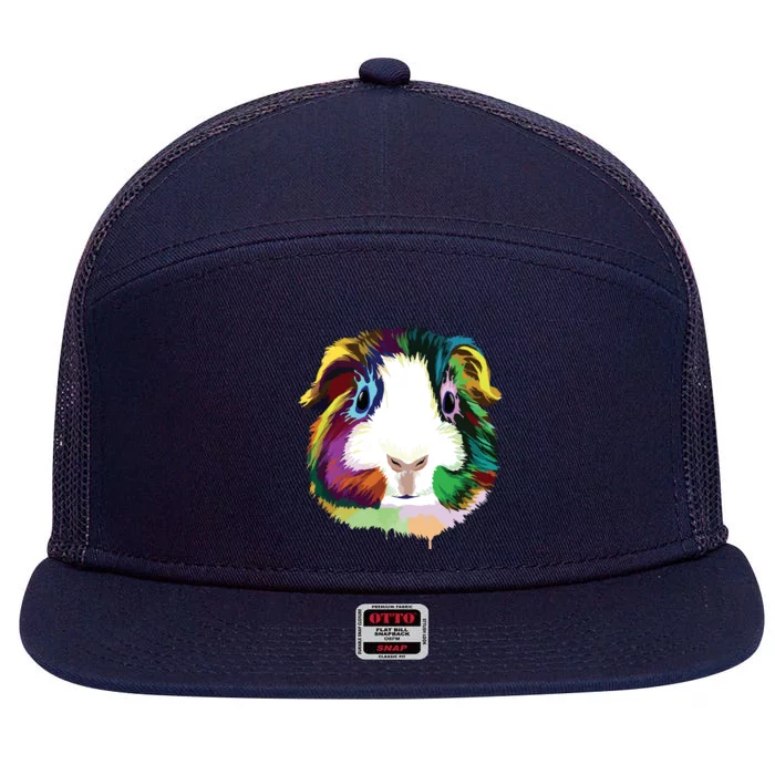 Guinea Pig 7 Panel Mesh Trucker Snapback Hat