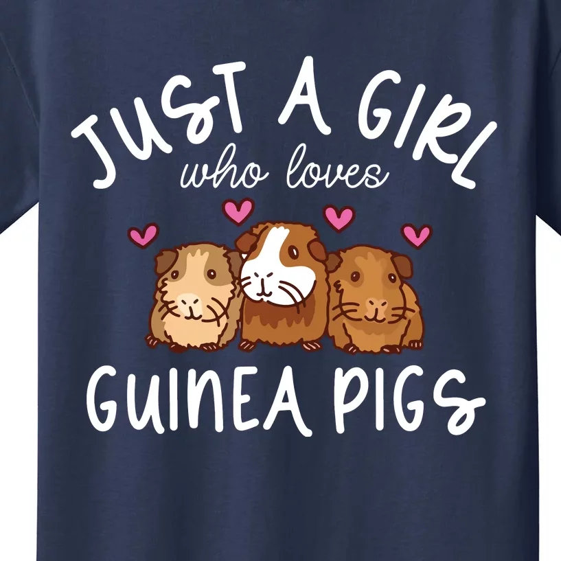 Guinea Pig Girl Who Loves Guinea Pigs Cute Guinea Pig Kids T-Shirt