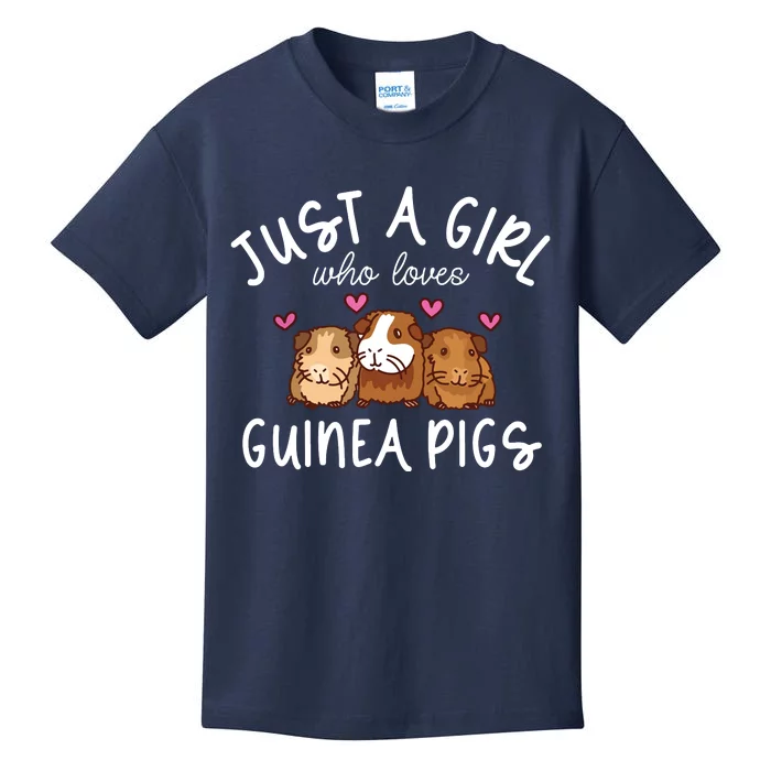 Guinea Pig Girl Who Loves Guinea Pigs Cute Guinea Pig Kids T-Shirt