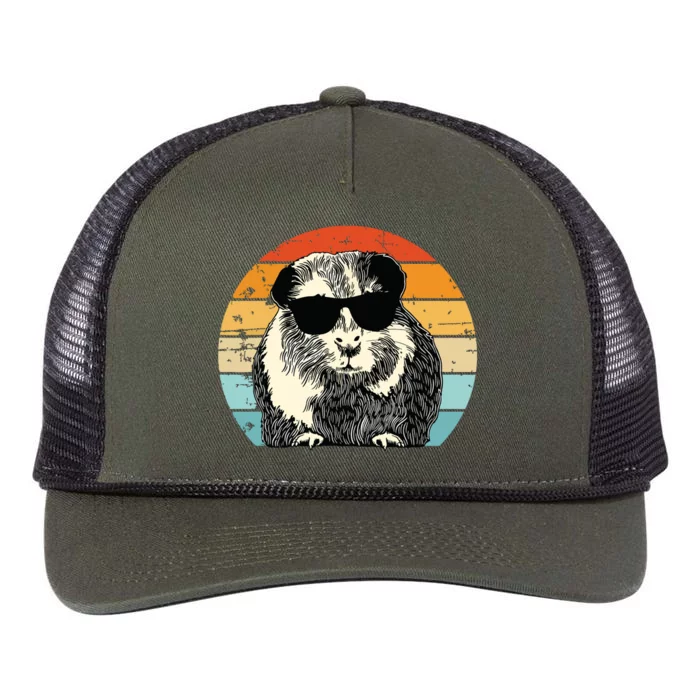 Guinea Pig Guinea Pig Lover Retro Guinea Pig Retro Rope Trucker Hat Cap