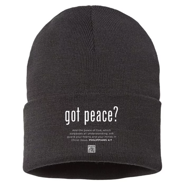 Got Peace Sustainable Knit Beanie