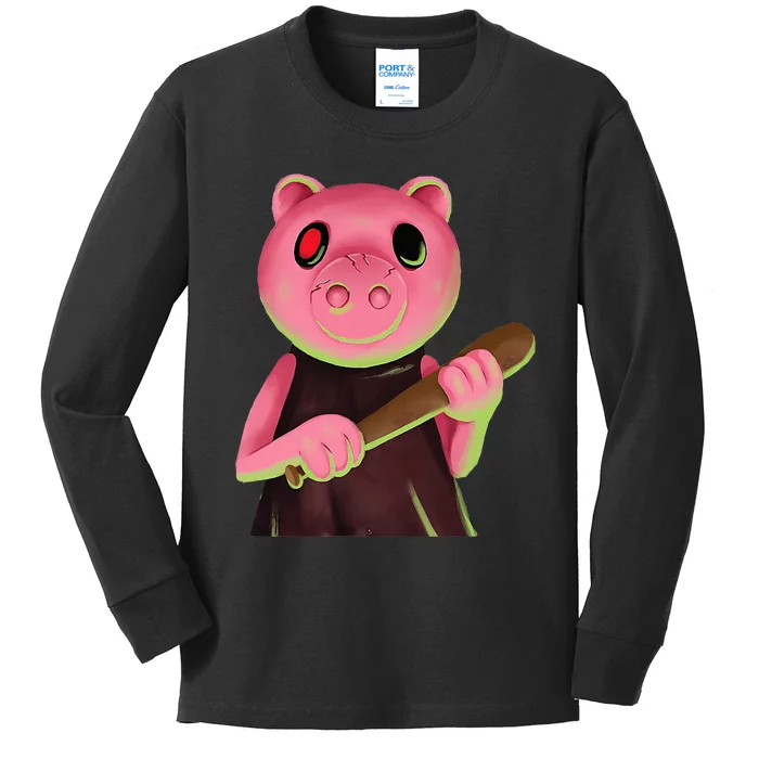 Game Piggy Kids Long Sleeve Shirt