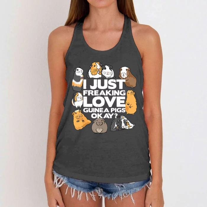 Guinea Pig Guinea Pig Lover Tee Funny Guinea Pig Women's Knotted Racerback Tank