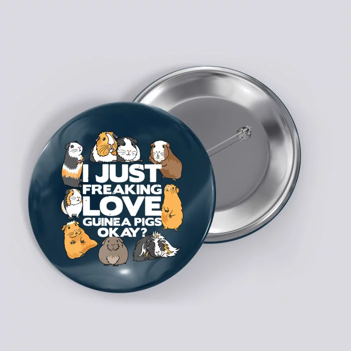 Guinea Pig Guinea Pig Lover Tee Funny Guinea Pig Button