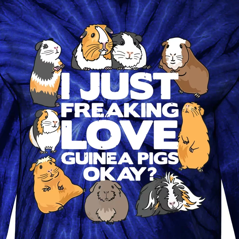 Guinea Pig Guinea Pig Lover Tee Funny Guinea Pig Tie-Dye Long Sleeve Shirt