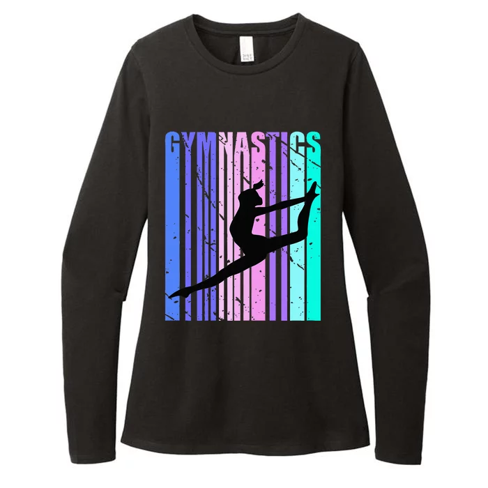 Gymnastics Purple Green Woman Women Gymnast Womens CVC Long Sleeve Shirt