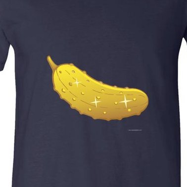 Golden Pickle V-Neck T-Shirt