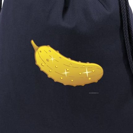 Golden Pickle Drawstring Bag