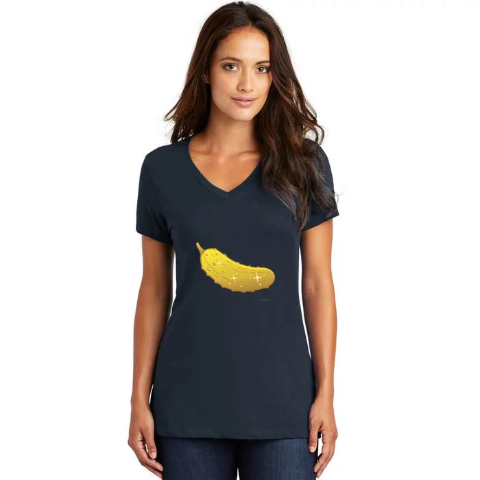 Golden Pickle Women's V-Neck T-Shirt