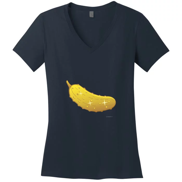 Golden Pickle Women's V-Neck T-Shirt