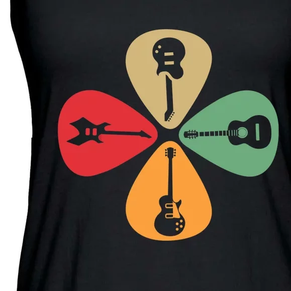 Guitar Player Guitarist Gift Guitar Lovers Women Ladies Essential Flowy Tank