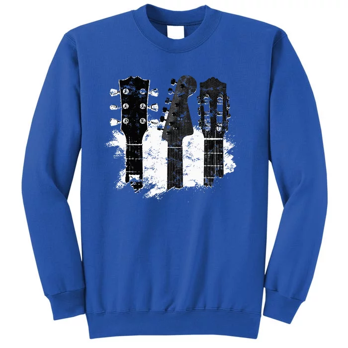 Guitar Player Gifts Rock N Roll Musician Festival Music Tall Sweatshirt