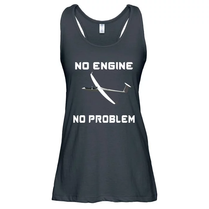 Glider Pilot Gliding Sailplane Flying Plane Ladies Essential Flowy Tank