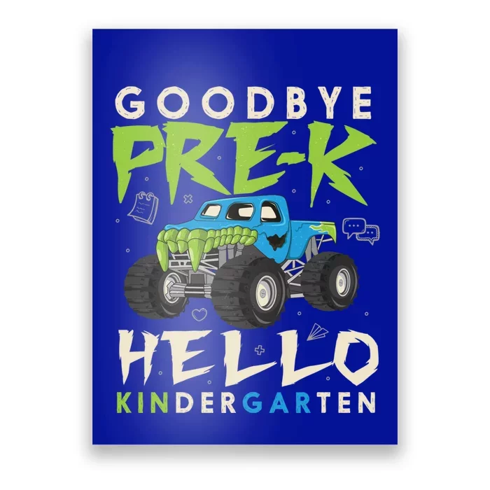 Goodbye PreK Hello Kindergarten Graduation Gift Poster