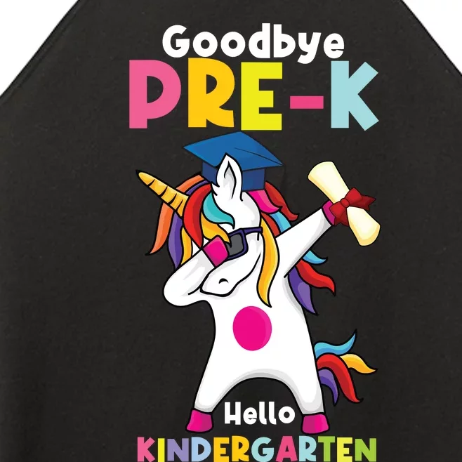 Goodbye Prek Hello Kindergarten Last Day Of School Women’s Perfect Tri Rocker Tank