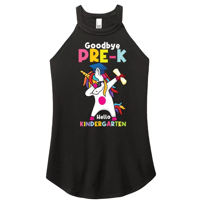 Goodbye Prek Hello Kindergarten Last Day Of School Women’s Perfect Tri Rocker Tank