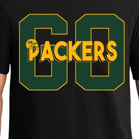 Go Packers Helmet Pajama Set