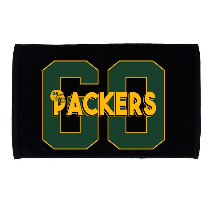 Go Packers Helmet Microfiber Hand Towel