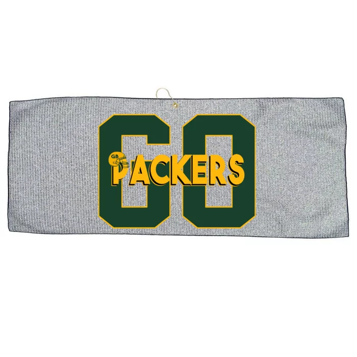 Go Packers Helmet Large Microfiber Waffle Golf Towel