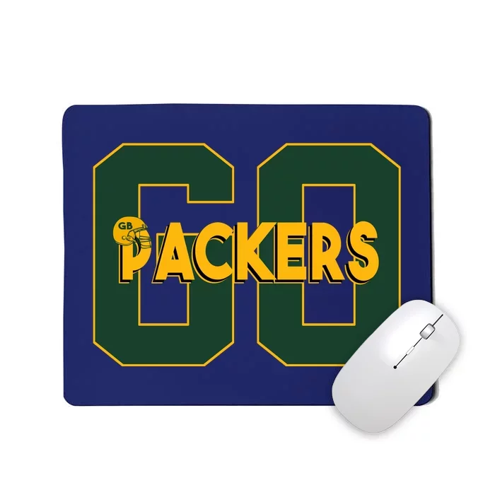 Go Packers Helmet Mousepad