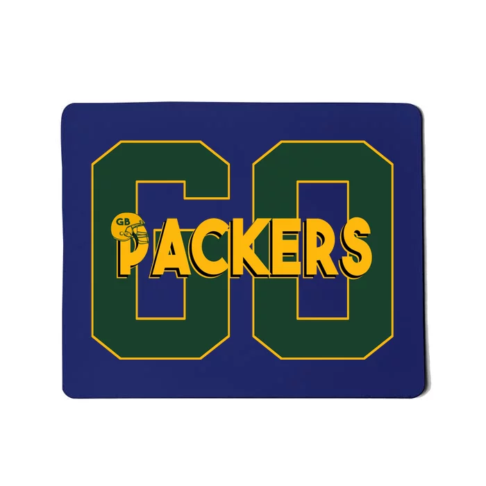 Go Packers Helmet Mousepad