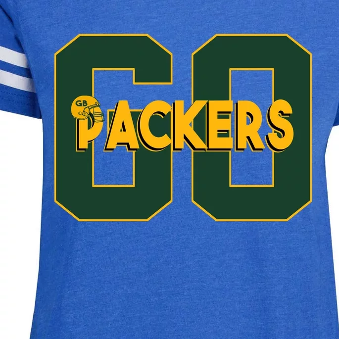 Go Packers Helmet Enza Ladies Jersey Football T-Shirt