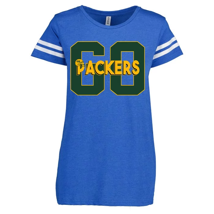 Go Packers Helmet Enza Ladies Jersey Football T-Shirt