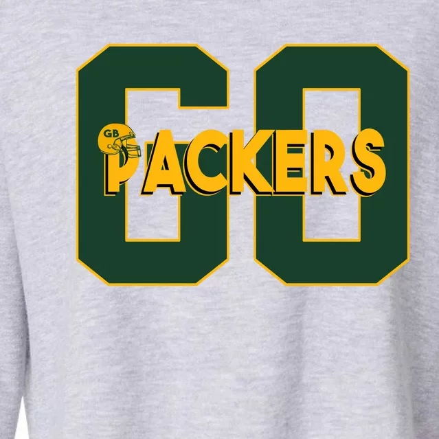 Go Packers Helmet Cropped Pullover Crew