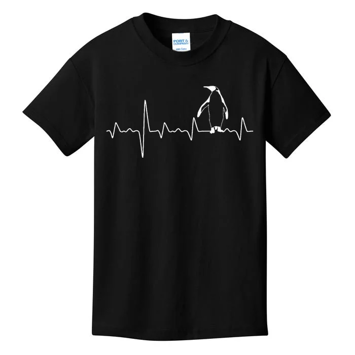 Great Penguin Heartbeat Gift Zoo Kids T-Shirt