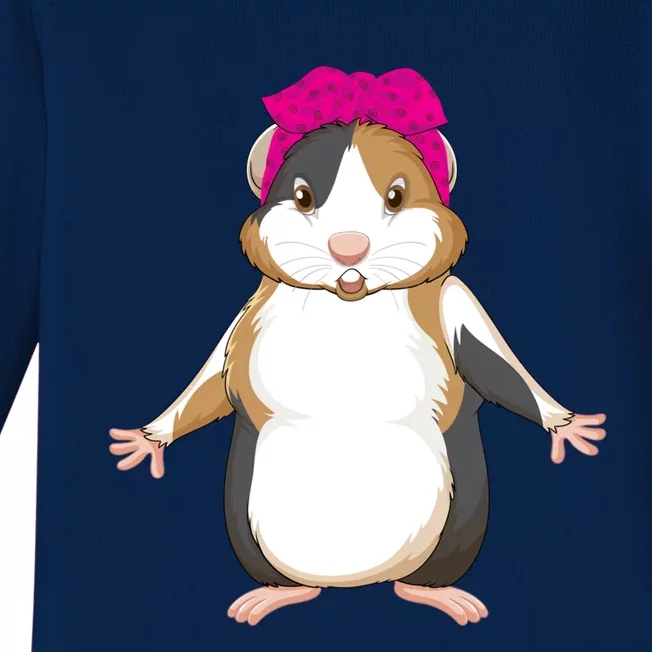 Guinea Pig Hamster Tee Girls Guinea Pig Funny Gift Hamster Gift Baby Long Sleeve Bodysuit